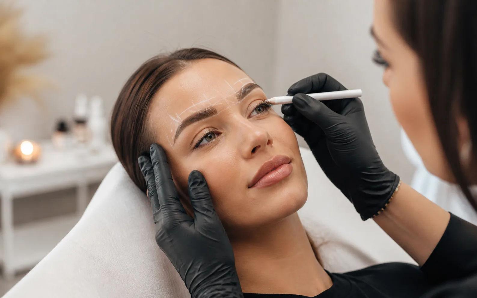Powder Brows Detail bei Beautyrella Berlin