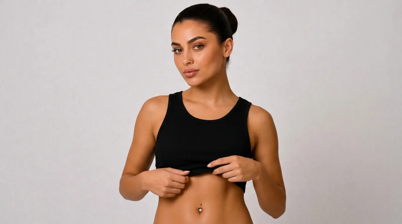 Bauchnabel / Navel Piercing Detailansicht