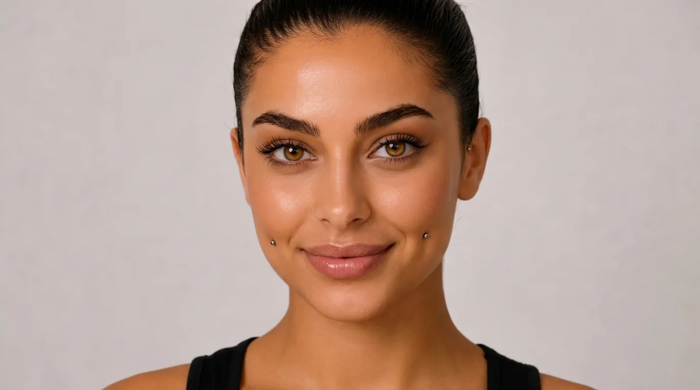 Cheek Piercing Detailansicht