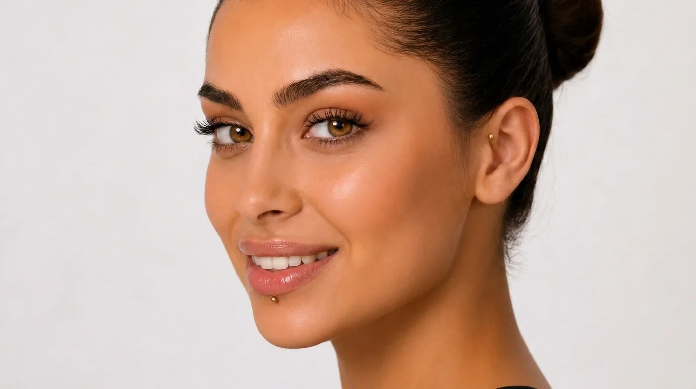 Labret Piercing Detailansicht