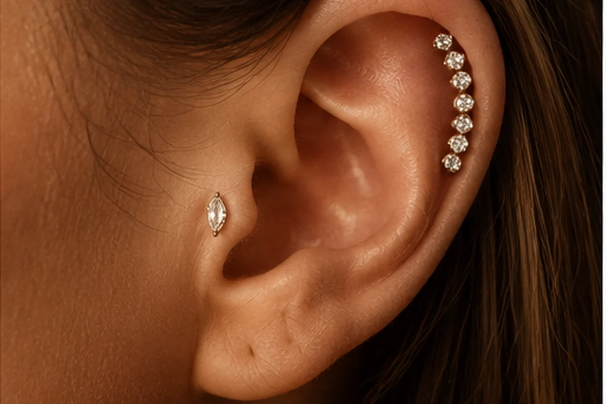 Helix Piercing bei BEAUTYRELLA Berlin