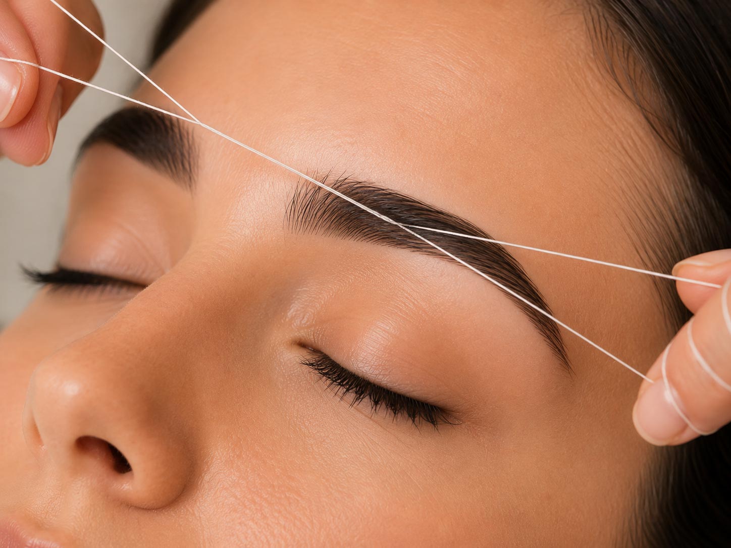 Gesichtshaarentfernung mit Faden bei Beautyrella